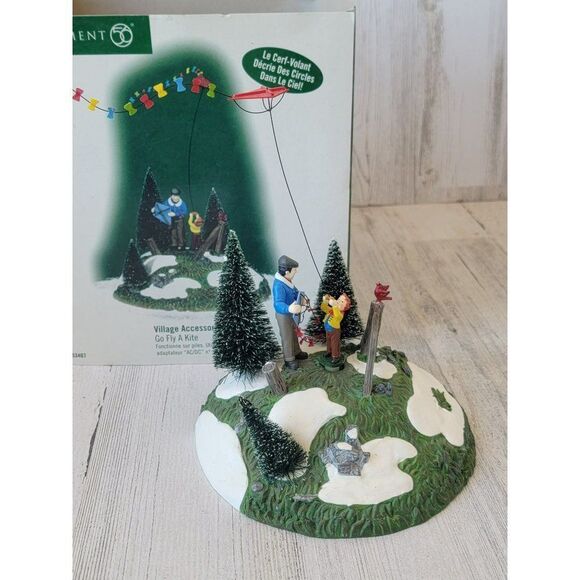 Dept 56 53407 Go Fly A Kite AS IS village accessory xmas - Picture 2 of 7